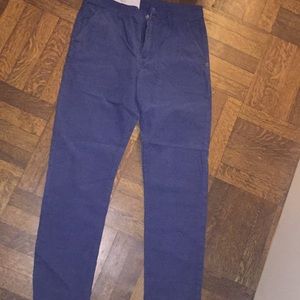 BDG blue corduroy denim slim jeans